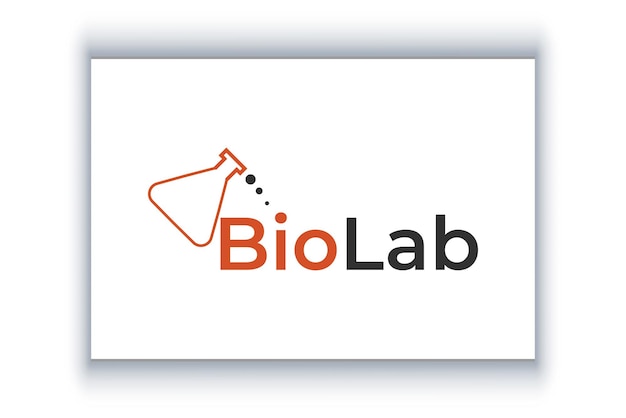 Modèle De Conception De Logo De Laboratoire Bio