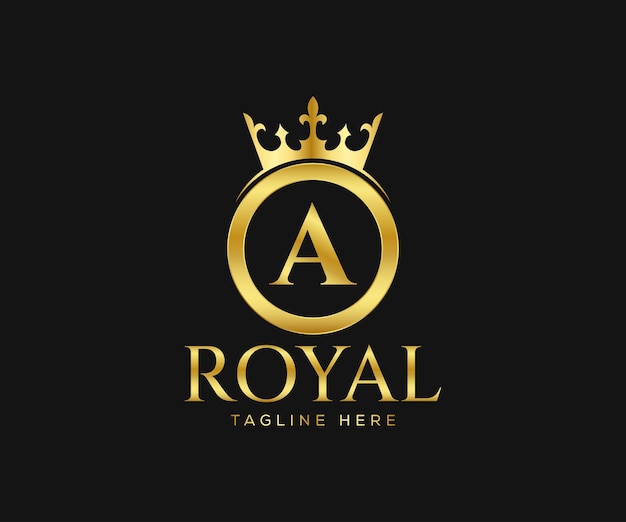 Modèle De Conception De Logo Lettre A De Conception De Logo Royal Luxueux