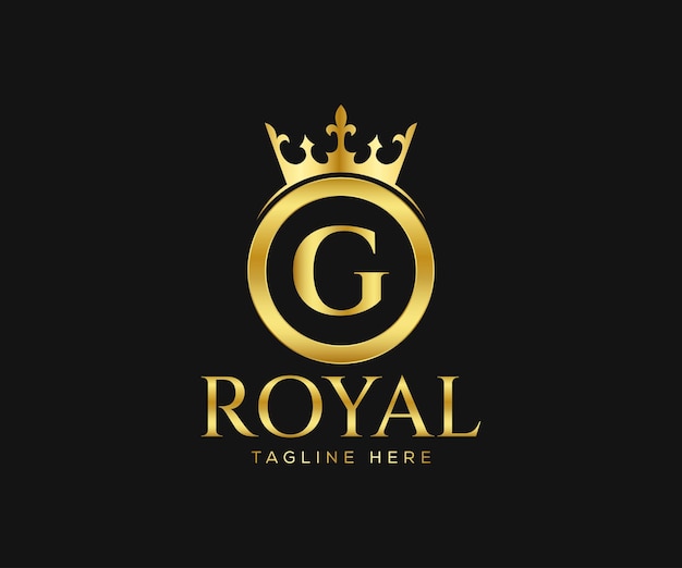 Modèle De Conception De Logo Lettre G De Conception De Logo Royal Luxueux