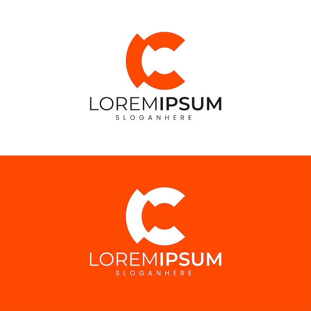 Modèle De Conception De Logo De Lettre C Minimal Moderne Simple