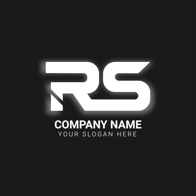 Modèle De Conception De Logo De Lettre Rs