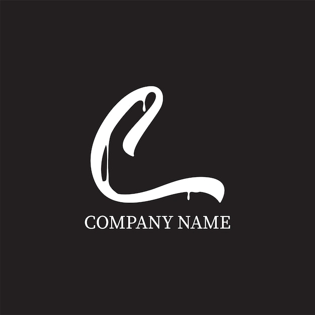 Modèle de conception de logo lettre C