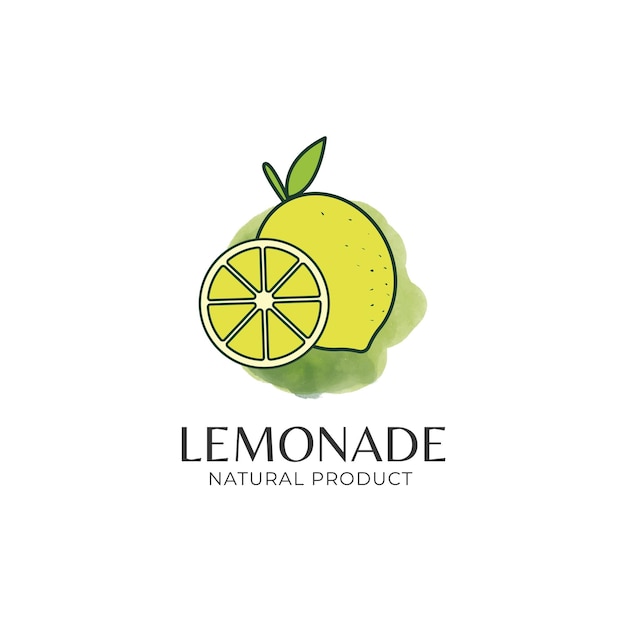 Modèle De Conception De Logo De Limonade