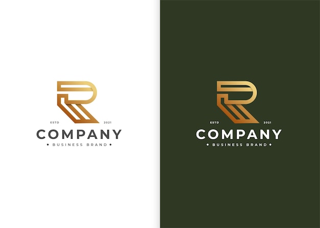 Modèle De Conception De Logo De Luxe Lettre R