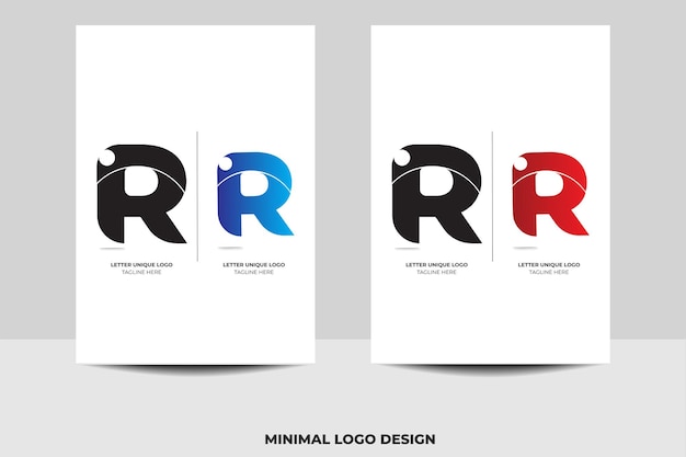 Vecteur modèle de conception de logo minimal