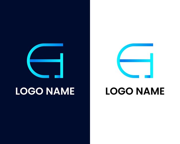 Modèle De Conception De Logo Moderne Lettre G Et T