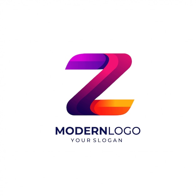 Vecteur modèle de conception de logo moderne lettre z