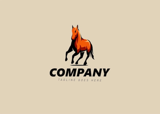 Modèle De Conception De Logo Moderne Vintage Texas Wild Horse