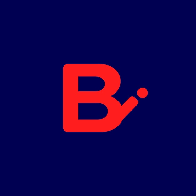 Modèle de conception de logo de monogramme de vecteur de lettre Bi