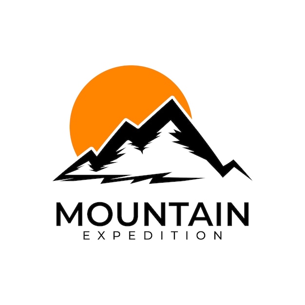 Modèle De Conception De Logo De Montagne