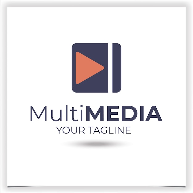 Modèle de conception de logo multimédia vectoriel
