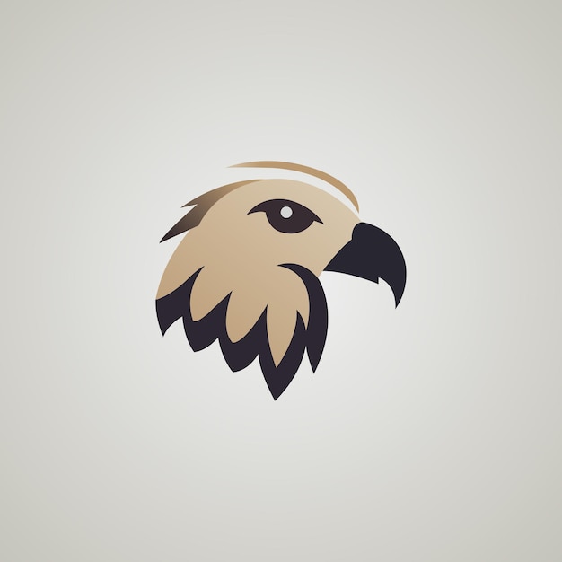 Modèle de conception de logo d'oiseau d'aigle