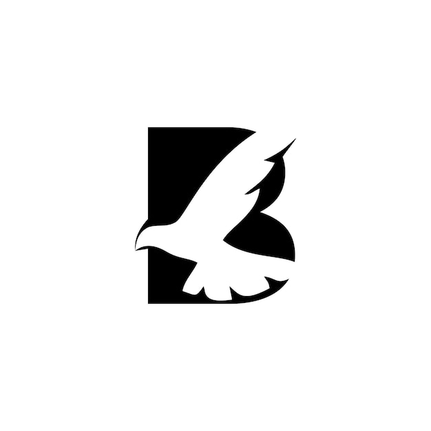 Modèle de conception de logo oiseau B