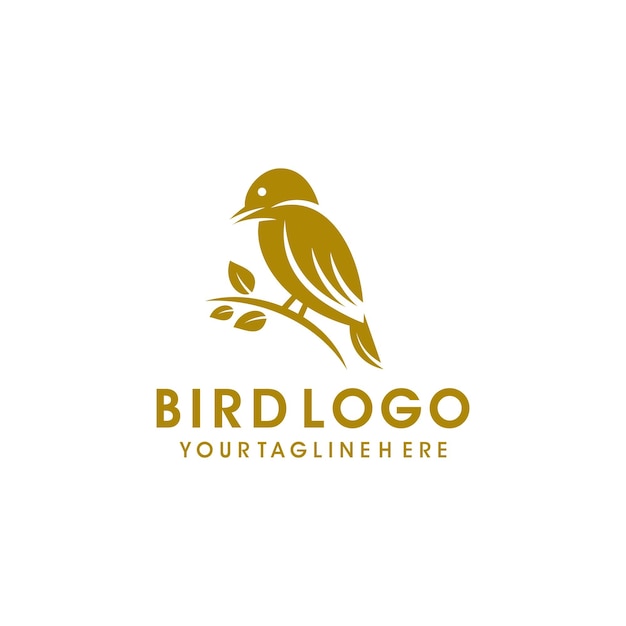 Modèle De Conception De Logo D'oiseau Moderne