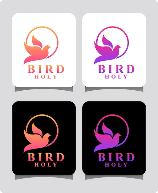 Modèle De Conception De Logo Oiseau Mouche