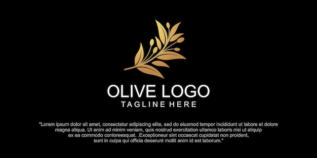 Modèle De Conception De Logo Olive