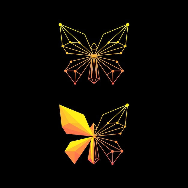 Modèle De Conception De Logo De Papillon