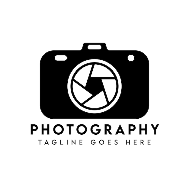 Modèle De Conception De Logo De Photographie D'appareil Photo Moderne