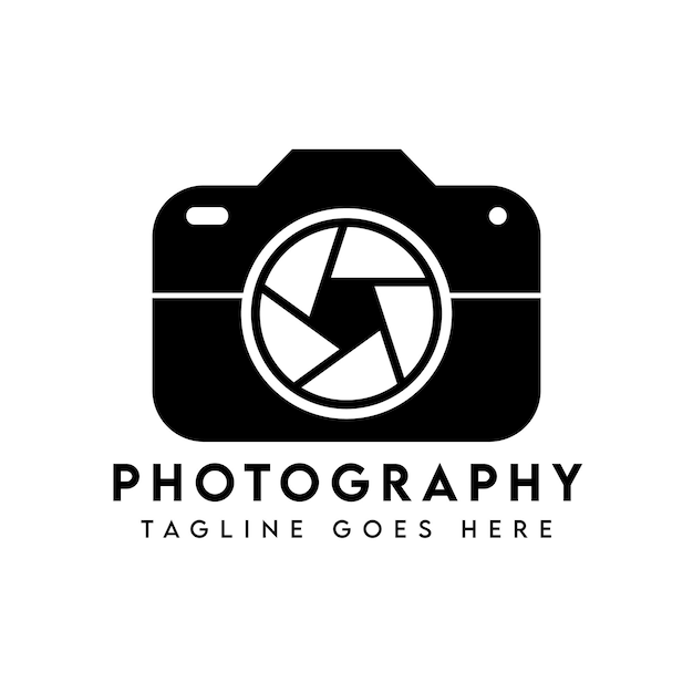 Modèle De Conception De Logo De Photographie D'appareil Photo Moderne