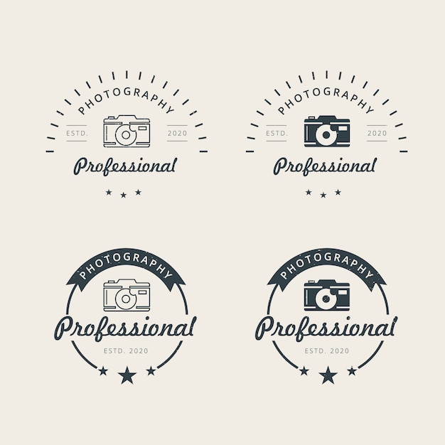 Modèle De Conception De Logo De Photographie Professionnelle