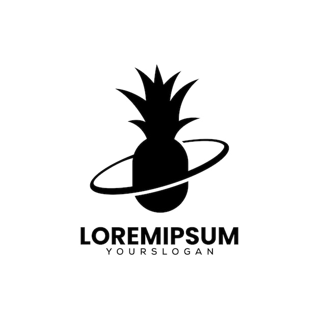 Modèle De Conception De Logo Planète Ananas