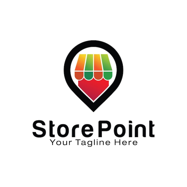 Modèle De Conception De Logo De Point De Magasin