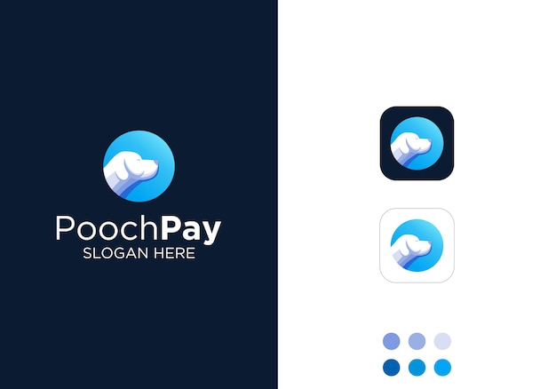 Modèle De Conception De Logo Pooch Pay