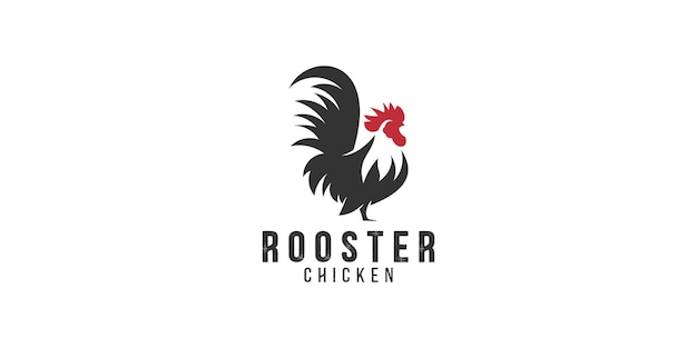 Modèle De Conception De Logo De Poulet Bantam à Pattes Courtes