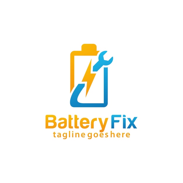 Modèle De Conception De Logo De Réparation De Batterie