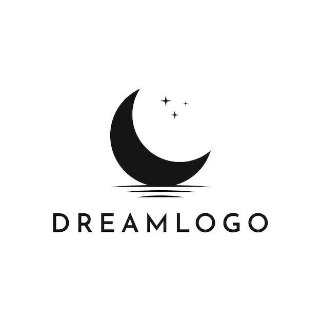 Modèle de conception de logo de rêve simple