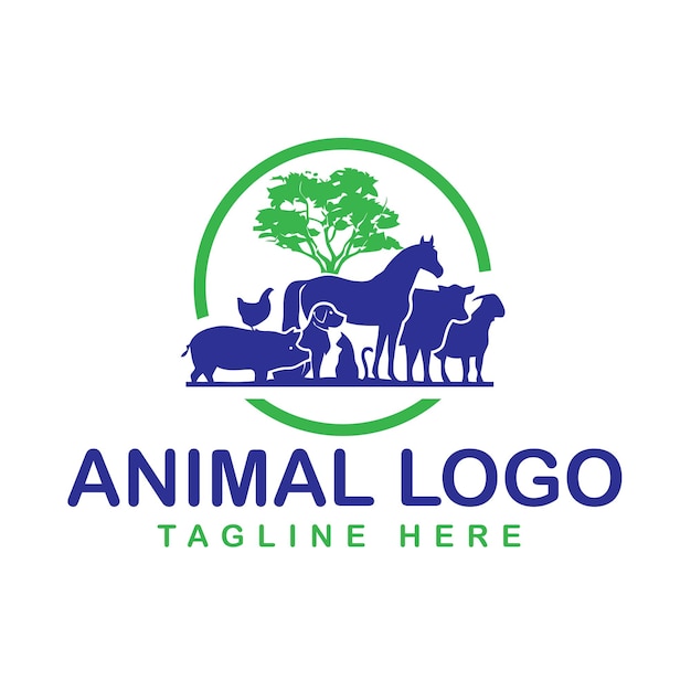 Modèle de conception de logo de saut de chien. icône de concept de logotype de clinique vétérinaire de magasin d'animaux de compagnie à la maison.