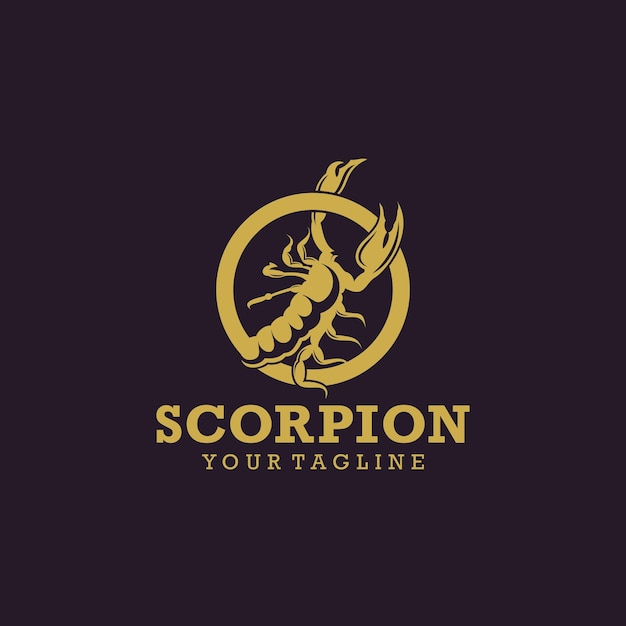 Modèle De Conception De Logo Scorpion Illustration Vectorielle