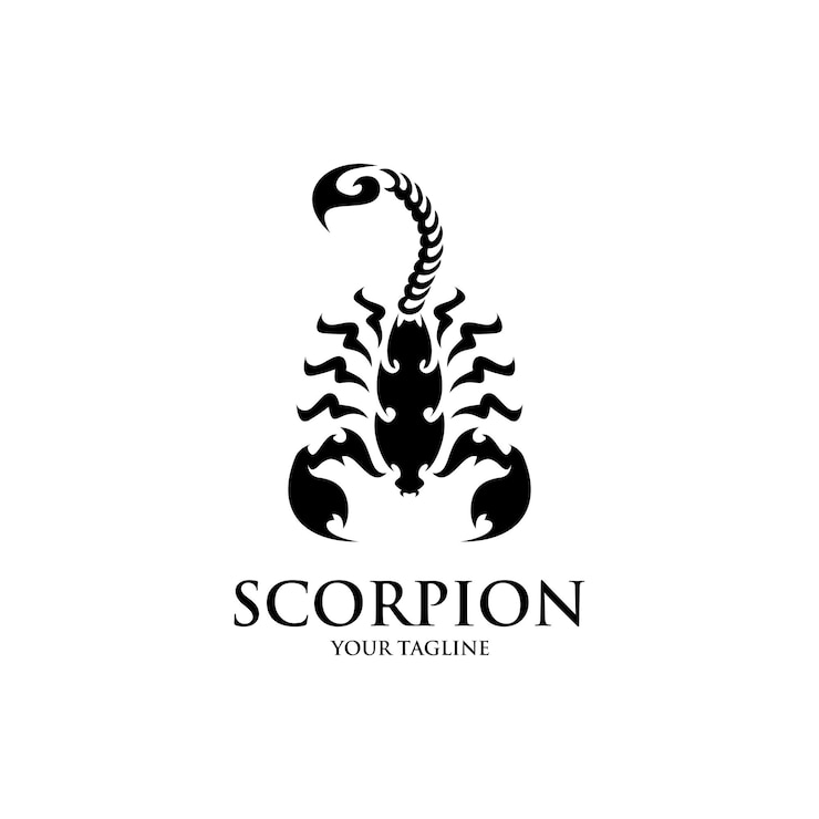 Vecteur modèle de conception de logo de scorpion vectoriel