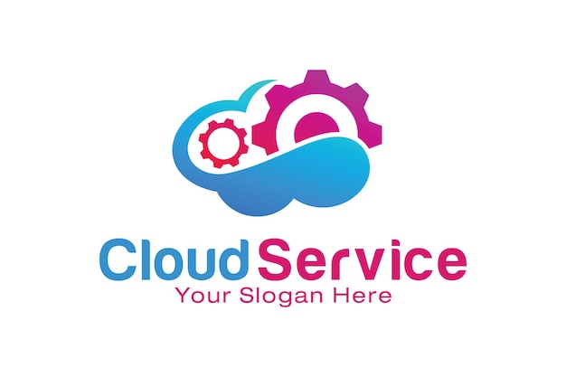 Modèle De Conception De Logo De Service Cloud