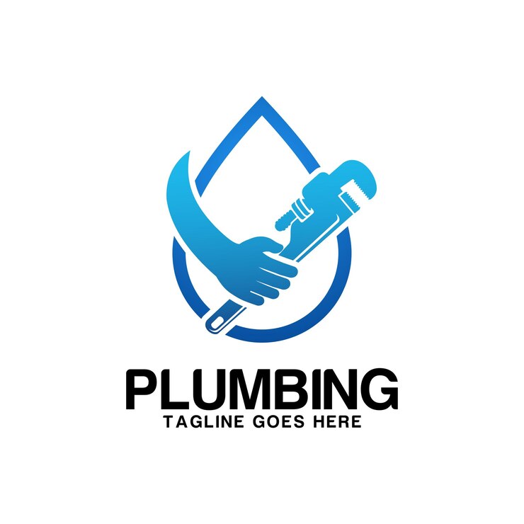 Vecteur modèle de conception de logo de service de plomberie