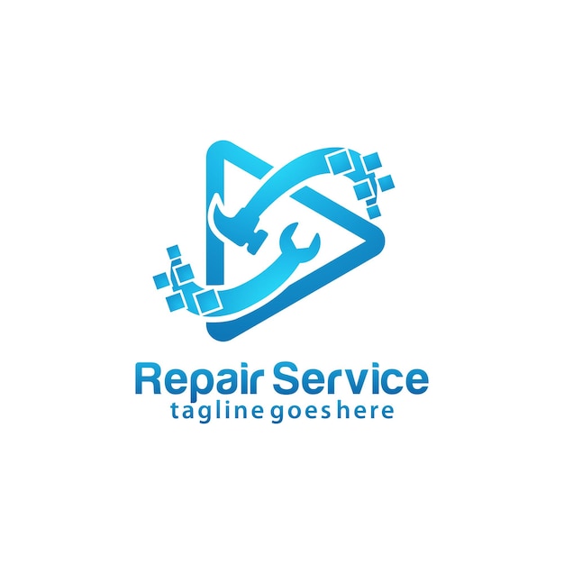 Modèle De Conception De Logo De Service De Réparation