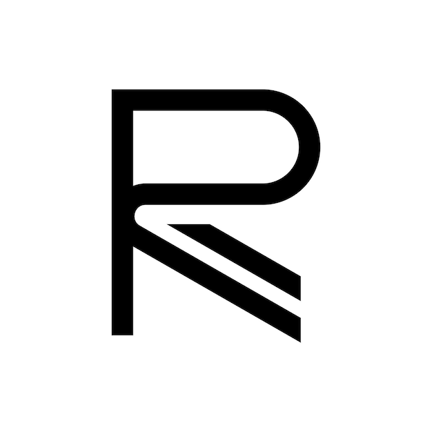 Modèle De Conception De Logo Simple Lettre R