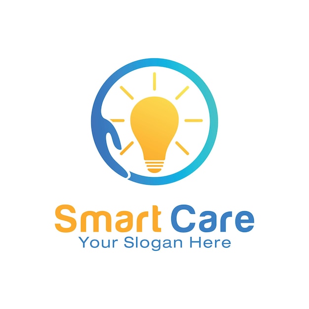 Vecteur modèle de conception de logo smart care