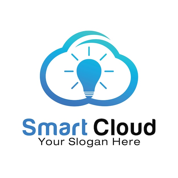 Modèle De Conception De Logo Smart Cloud