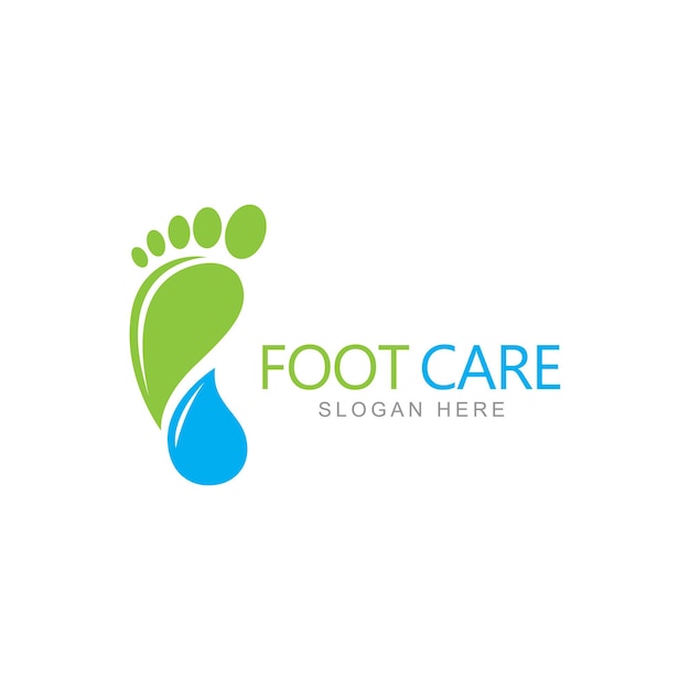 Modèle De Conception De Logo De Soins Des Pieds