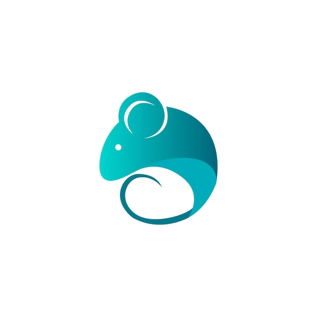 Modèle De Conception De Logo De Souris, Illustration Vectorielle