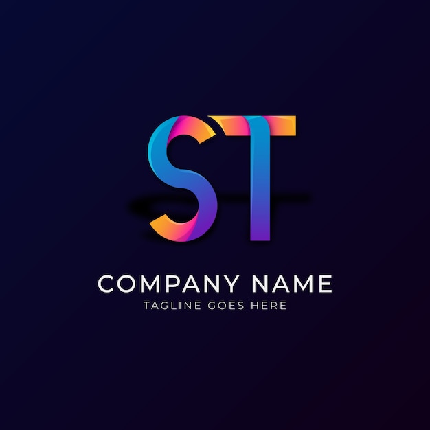 Modèle De Conception De Logo St