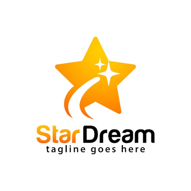 Modèle de conception de logo Star Dream