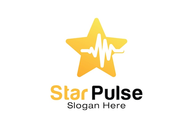 Modèle De Conception De Logo Star Pulse