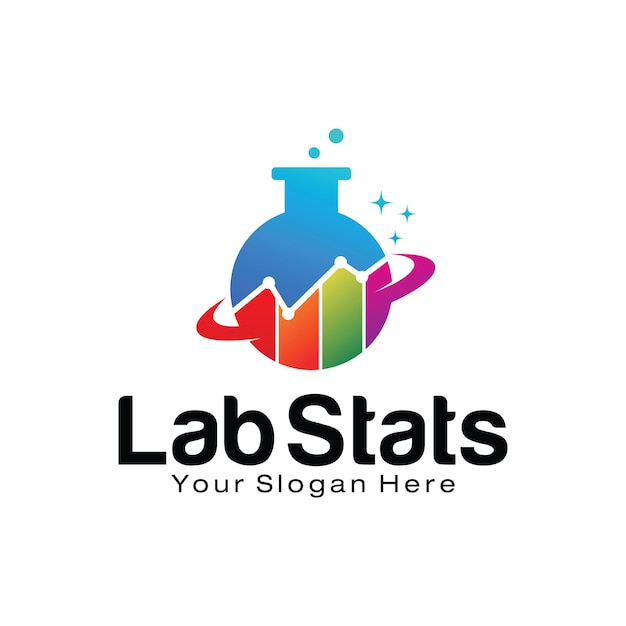 Modèle De Conception De Logo De Statistiques De Laboratoire