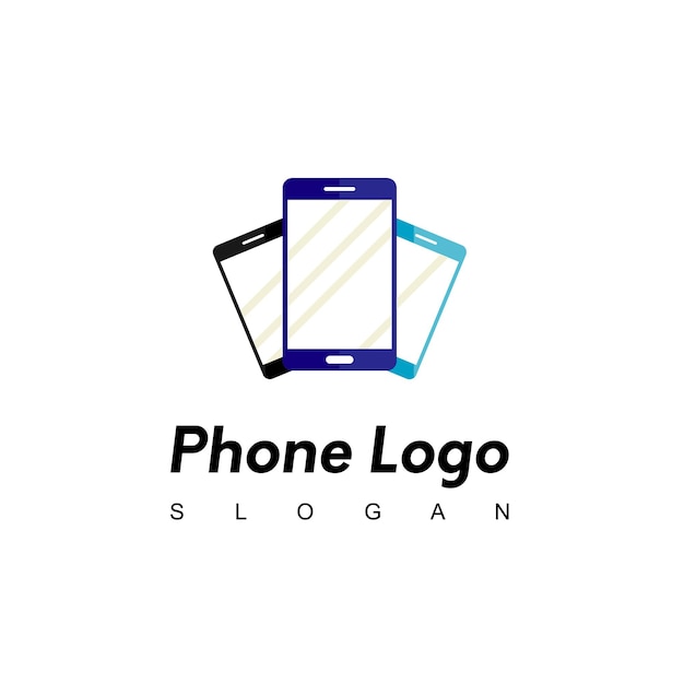 Modèle De Conception De Logo De Téléphone Intelligent