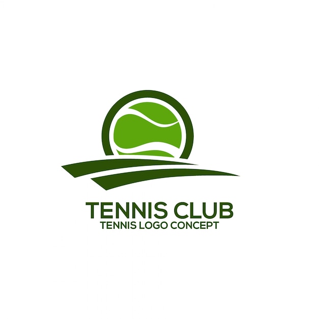 Modèle De Conception De Logo De Tennis