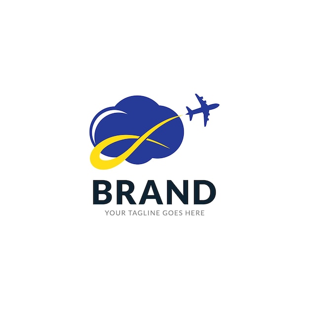 Modèle De Conception De Logo Vectoriel Pour Les Compagnies Aériennes, Les Billets D'avion, Les Agences De Voyage - Avions Et Emblèmes.