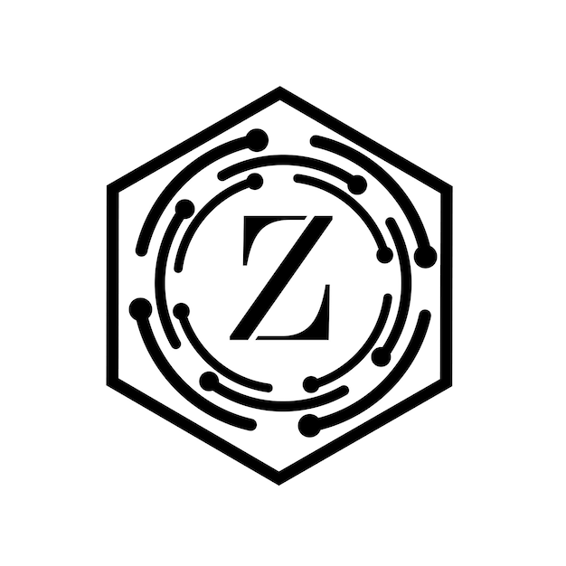 Modèle De Conception De Logo Vectoriel D'unité Abstraite D'entreprise De Lettre Z