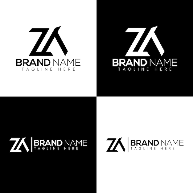 Modèle De Conception De Logo Vectoriel Zk. Conception De Logos. Modèle De Conception De Logo De Lettres